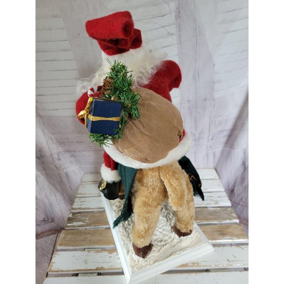 Enesco large Santa reindeer packages Xmas decor ce - Picture 5 of 6